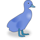 download Duckling clipart image with 180 hue color