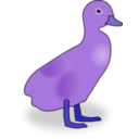 download Duckling clipart image with 225 hue color