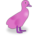 download Duckling clipart image with 270 hue color