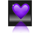 download Shiny Heart clipart image with 270 hue color