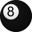 download 8 Ball clipart image with 180 hue color