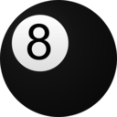 download 8 Ball clipart image with 315 hue color