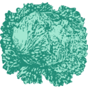 download Lettuce clipart image with 90 hue color