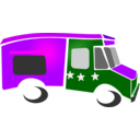 download Food Truck clipart image with 270 hue color