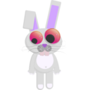 download Cartoon Rabbit clipart image with 270 hue color