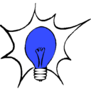 download Light Bulb 3 clipart image with 180 hue color