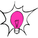 download Light Bulb 3 clipart image with 270 hue color