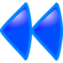 download 2leftarrow clipart image with 180 hue color