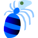 download Ant clipart image with 180 hue color