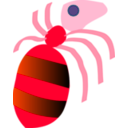 download Ant clipart image with 315 hue color