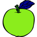 download Apple clipart image with 90 hue color