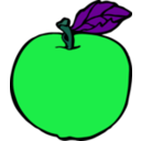 download Apple clipart image with 135 hue color