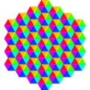 download Hexagonal Triangle Tessellation clipart image with 45 hue color
