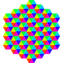 download Hexagonal Triangle Tessellation clipart image with 135 hue color