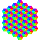download Hexagonal Triangle Tessellation clipart image with 270 hue color