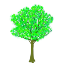 download Tree In Spring clipart image with 45 hue color