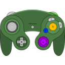 download Gamecube Gamepad clipart image with 225 hue color