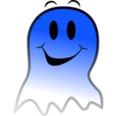 download Ghost Smiley clipart image with 180 hue color