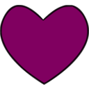 download Heart clipart image with 315 hue color