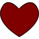 download Heart clipart image with 0 hue color