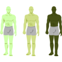 download Siluetas Personajes Masculinos clipart image with 45 hue color