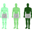 download Siluetas Personajes Masculinos clipart image with 90 hue color