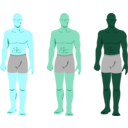 download Siluetas Personajes Masculinos clipart image with 135 hue color