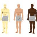 download Siluetas Personajes Masculinos clipart image with 0 hue color