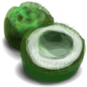 download Coconut clipart image with 90 hue color
