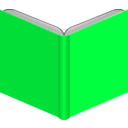 download Open Book clipart image with 135 hue color