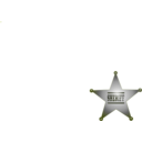 download Sheriff Star clipart image with 45 hue color