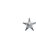 download Sheriff Star clipart image with 180 hue color