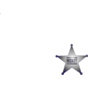 download Sheriff Star clipart image with 225 hue color