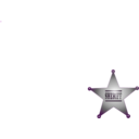 download Sheriff Star clipart image with 270 hue color