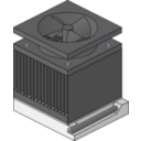 download Cpu Heatsink Fan Socket clipart image with 225 hue color