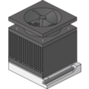 download Cpu Heatsink Fan Socket clipart image with 270 hue color