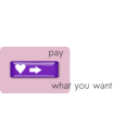 download Pay What You Want Button 3 clipart image with 270 hue color