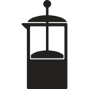 download Kitchen Icon Coffee French Press clipart image with 45 hue color