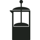 download Kitchen Icon Coffee French Press clipart image with 135 hue color