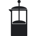 download Kitchen Icon Coffee French Press clipart image with 225 hue color