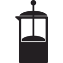 download Kitchen Icon Coffee French Press clipart image with 315 hue color