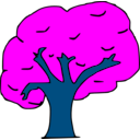 download Arbol clipart image with 180 hue color