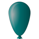 download Balloon clipart image with 180 hue color