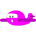download Airplane Oops clipart image with 180 hue color