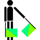 download Semaphore Golf clipart image with 90 hue color