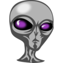 download Angry Alien clipart image with 45 hue color