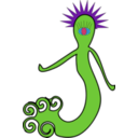 download Purple Alien clipart image with 135 hue color