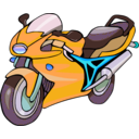 download Motorcycle Clipart clipart image with 180 hue color