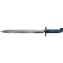 download Bayonet clipart image with 180 hue color