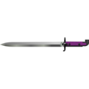 download Bayonet clipart image with 270 hue color